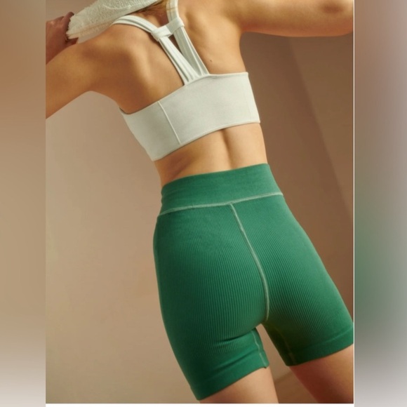 free people movement Pants - 🆕💖Free People Free Throw Ribbed Shorts in Viridian